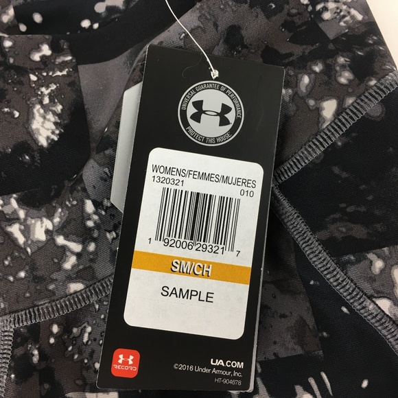 Under Armour Fly Fast Printed Black Small Capri - Picture 6 of 8